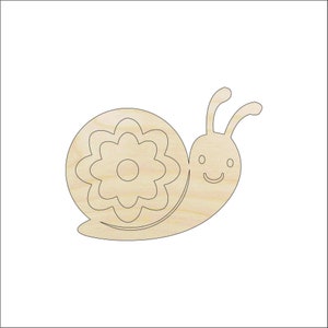 Snail - Laser Cut Out Unfinished Wood Craft Shape BUG87 Snail - Laser Cut Out Unfinished Wood Craft Shape BUG87