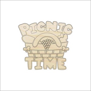 Design Picnic Basket - Laser Cut Out Unfinished Wood Craft Shape FOD161 Design Picnic Basket - Laser Cut Out Unfinished Wood Craft Shape FOD161