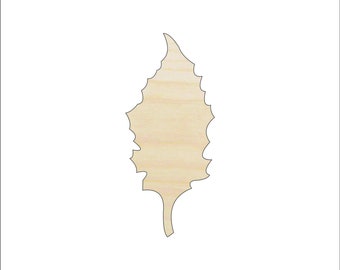 Leaf - Laser Cut Out Unfinished Wood Craft Shape LEF47 Leaf - Laser Cut Out Unfinished Wood Craft Shape LEF47