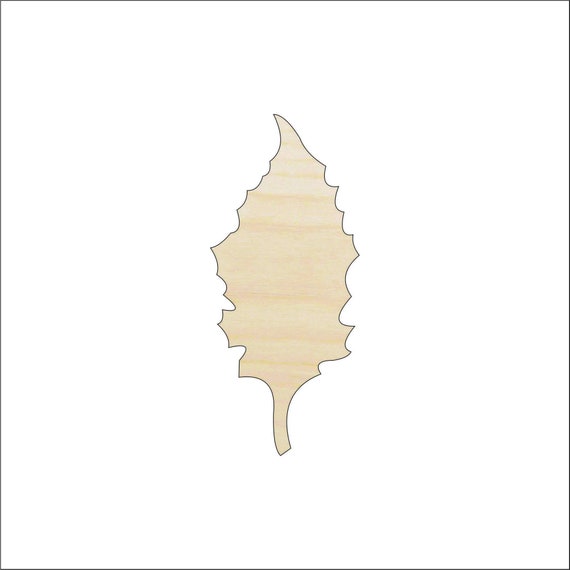 Leaf - Laser Cut Out Unfinished Wood Craft Shape LEF46 Leaf - Laser Cut Out Unfinished Wood Craft Shape LEF46