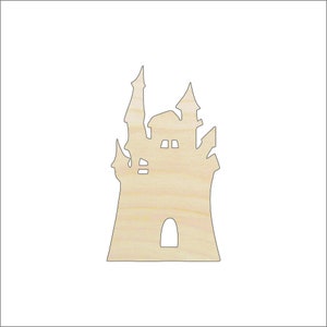 Haunted House  - Laser Cut Out Unfinished Wood Shape Craft Supply FAL61