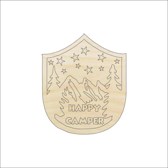 Sign Camping - Laser Cut Out Unfinished Wood Craft Shape TRP67 Sign Camping - Laser Cut Out Unfinished Wood Craft Shape TRP67