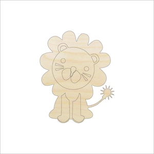 Cat Lion - Laser Cut Out Unfinished Wood Craft Shape CAT169 Cat Lion - Laser Cut Out Unfinished Wood Craft Shape CAT169