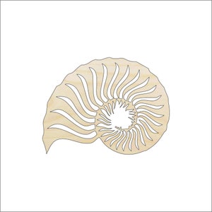 Shell - Laser Cut Out Unfinished Wood Craft Shape SEA74 Shell - Laser Cut Out Unfinished Wood Craft Shape SEA74