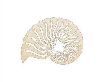 Shell - Laser Cut Out Unfinished Wood Craft Shape SEA52 Shell - Laser Cut Out Unfinished Wood Craft Shape SEA52