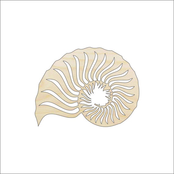 Shell - Laser Cut Out Unfinished Wood Craft Shape SEA52 Shell - Laser Cut Out Unfinished Wood Craft Shape SEA52