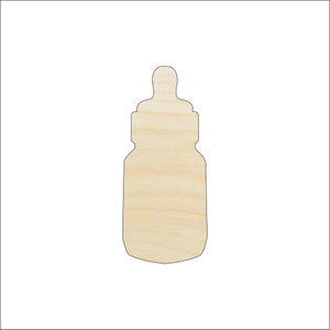 Baby Bottle - Laser Cut Out Unfinished Wood Craft Shape BBY45 Baby Bottle - Laser Cut Out Unfinished Wood Craft Shape BBY45