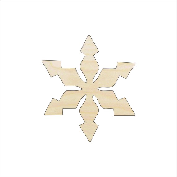 Snowflake - Laser Cut Out Unfinished Wood Craft Shape SNW21 Snowflake - Laser Cut Out Unfinished Wood Craft Shape SNW21
