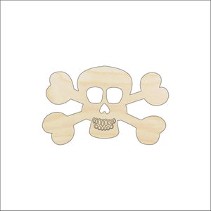 Skull - Laser Cut Out Unfinished Wood Craft Shape SKL3 Skull - Laser Cut Out Unfinished Wood Craft Shape SKL3