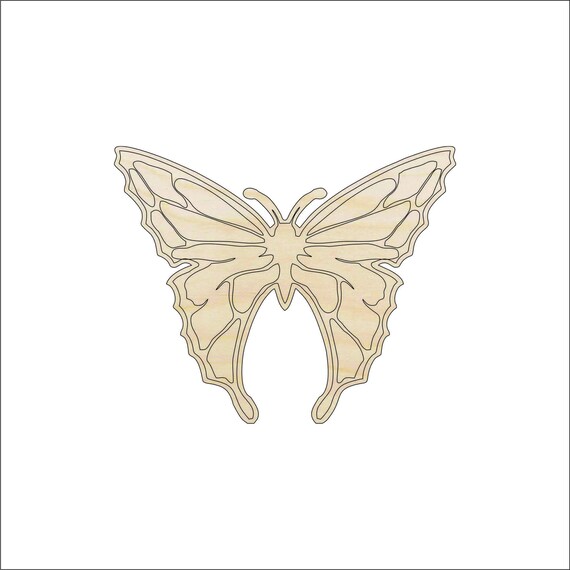Butterfly - Laser Cut Out Unfinished Wood Craft Shape BUG12 Butterfly - Laser Cut Out Unfinished Wood Craft Shape BUG12