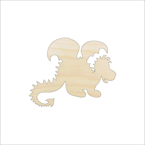 Dragon - Laser Cut Out Unfinished Wood Craft Shape MYTH1 Dragon - Laser Cut Out Unfinished Wood Craft Shape MYTH1