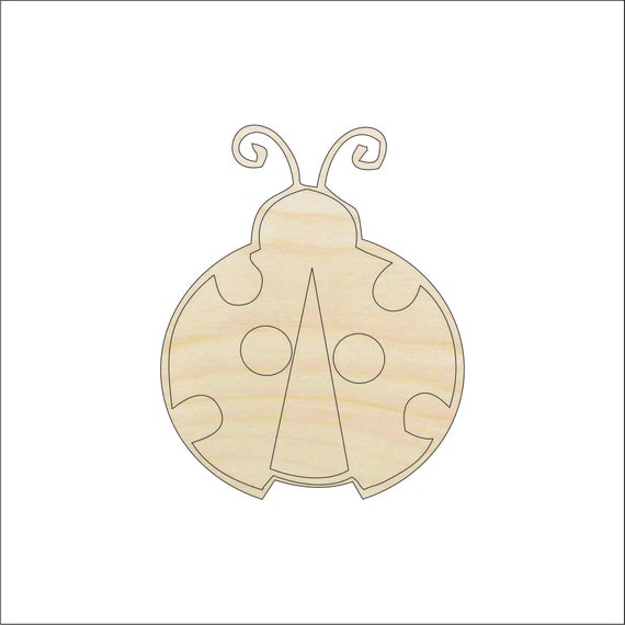 Ladybug - Laser Cut Out Unfinished Wood Craft Shape BUG17 Ladybug - Laser Cut Out Unfinished Wood Craft Shape BUG17