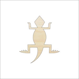 Lizard - Laser Cut Out Unfinished Wood Craft Shape REP48 Lizard - Laser Cut Out Unfinished Wood Craft Shape REP48