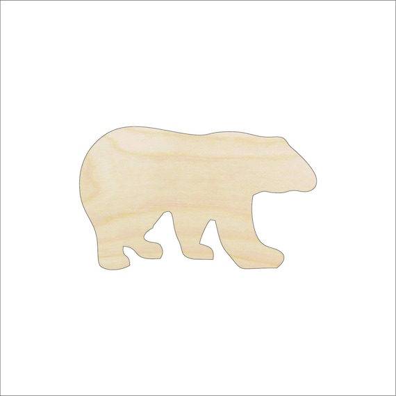 Bear - Laser Cut Out Unfinished Wood Craft Shape BER11 Bear - Laser Cut Out Unfinished Wood Craft Shape BER11