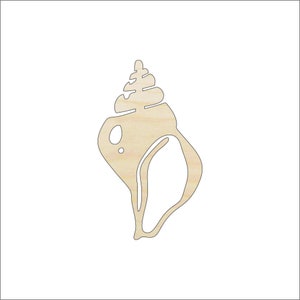Shell - Laser Cut Out Unfinished Wood Craft Shape SEA162 Shell - Laser Cut Out Unfinished Wood Craft Shape SEA162