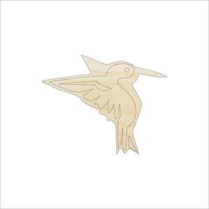 Bird Hummingbird - Laser Cut Out Unfinished Wood Craft Shape BRD42 Bird Hummingbird - Laser Cut Out Unfinished Wood Craft Shape BRD42