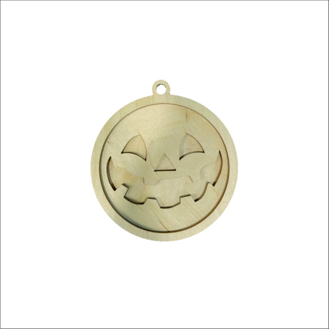 3D Ornament Pumpkin 3 Pieces Laser Cut Out Unfinished ORN312 3D Ornament Pumpkin 3 Pieces Laser Cut Out Unfinished ORN312