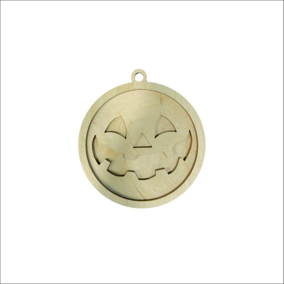 3D Ornament Pumpkin 3 Pieces Laser Cut Out Unfinished ORN312 3D Ornament Pumpkin 3 Pieces Laser Cut Out Unfinished ORN312