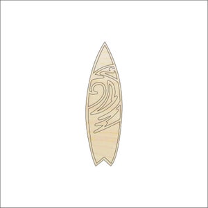 Sport Surfing Surfboard - Laser Cut Out Unfinished Wood Craft Shape SPT23 Sport Surfing Surfboard - Laser Cut Out Unfinished Wood Craft Shape SPT23