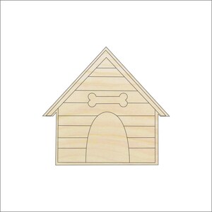 Dog House - Laser Cut Out Unfinished Wood Craft Shape DOG51 Dog House - Laser Cut Out Unfinished Wood Craft Shape DOG51