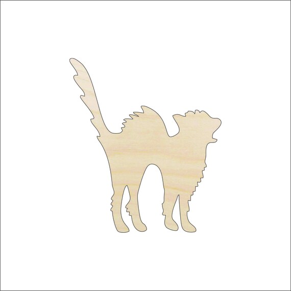 Cat - Laser Cut Out Unfinished Wood Craft Shape FAL1 Cat - Laser Cut Out Unfinished Wood Craft Shape FAL1