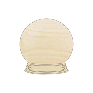 Snow Globe - Laser Cut Out Unfinished Wood Craft Shape XMS200 Snow Globe - Laser Cut Out Unfinished Wood Craft Shape XMS200