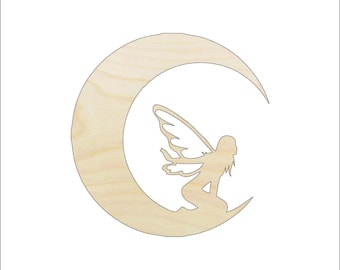 Fairy - Laser Cut Out Unfinished Wood Craft Shape MYTH52 Fairy - Laser Cut Out Unfinished Wood Craft Shape MYTH52