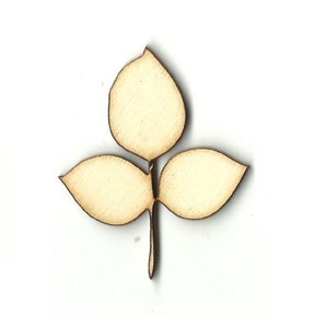 Unfinished Wooden Poppy Leaf Shape Craft Supply **Bulk Pricing Available**  SHIPS FAST*thicknesses are NOMINAL*