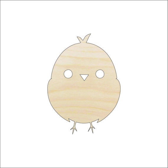 Bird Chick - Laser Cut Out Unfinished Wood Craft Shape BRD7 Bird Chick - Laser Cut Out Unfinished Wood Craft Shape BRD7