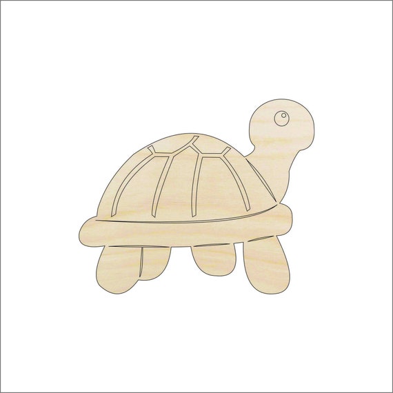 Turtle Tortoise - Laser Cut Out Unfinished Wood Craft Shape REP6 Turtle Tortoise - Laser Cut Out Unfinished Wood Craft Shape REP6