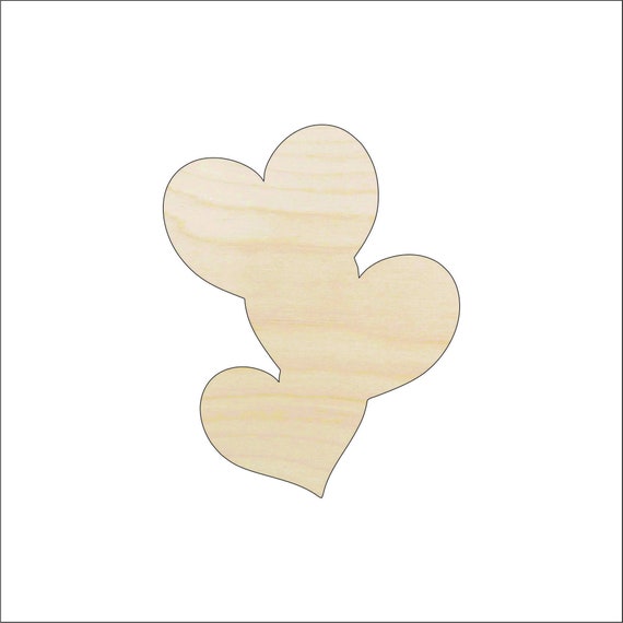 Heart - Laser Cut Out Unfinished Wood Craft Shape HRT10 Heart - Laser Cut Out Unfinished Wood Craft Shape HRT10