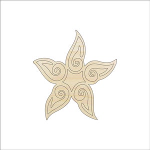 Star - Laser Cut Out Unfinished Wood Craft Shape SKY13 Star - Laser Cut Out Unfinished Wood Craft Shape SKY13