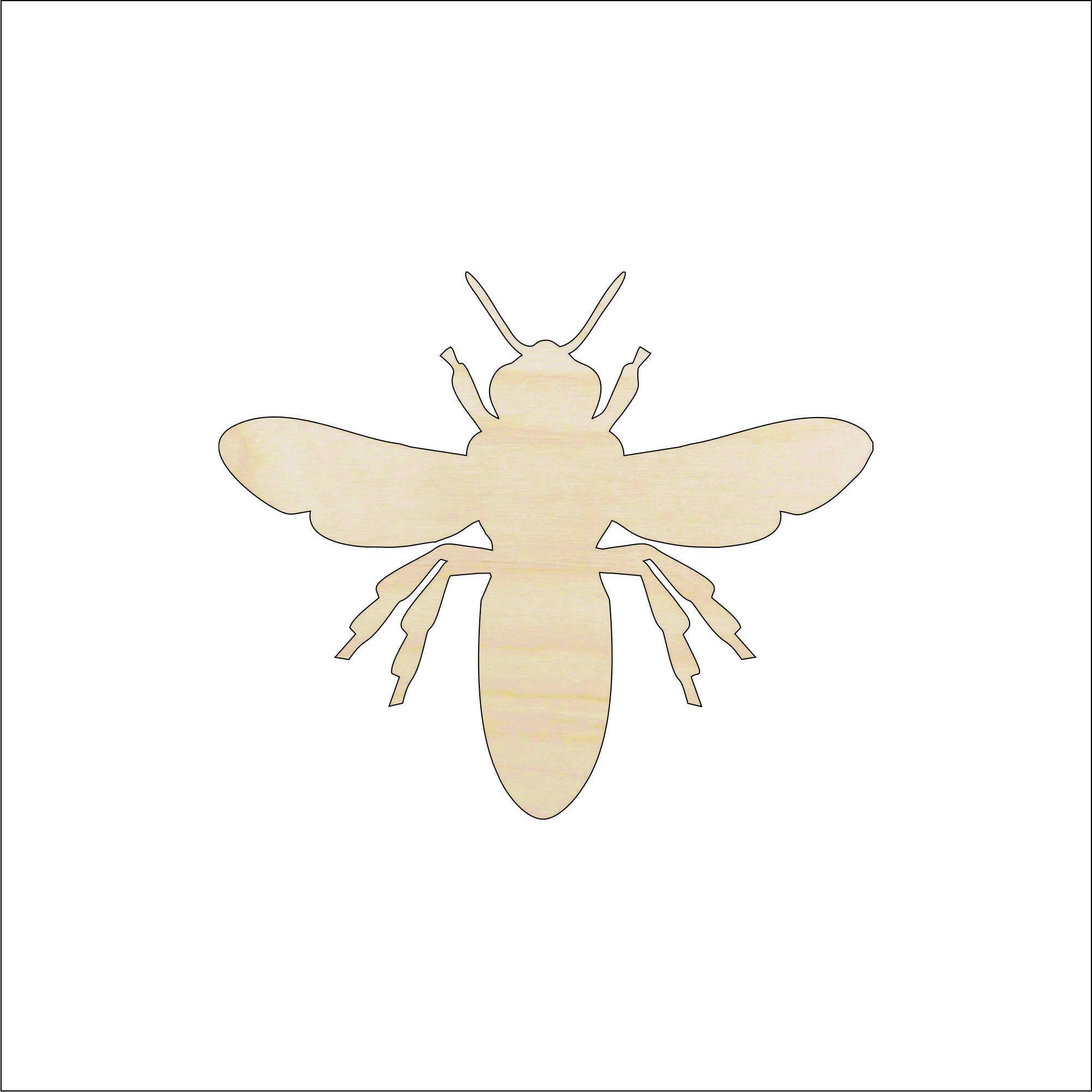 Bumblebee - Laser Cut Out Unfinished Wood Craft Shape BUG11 Bumblebee - Laser Cut Out Unfinished Wood Craft Shape BUG11