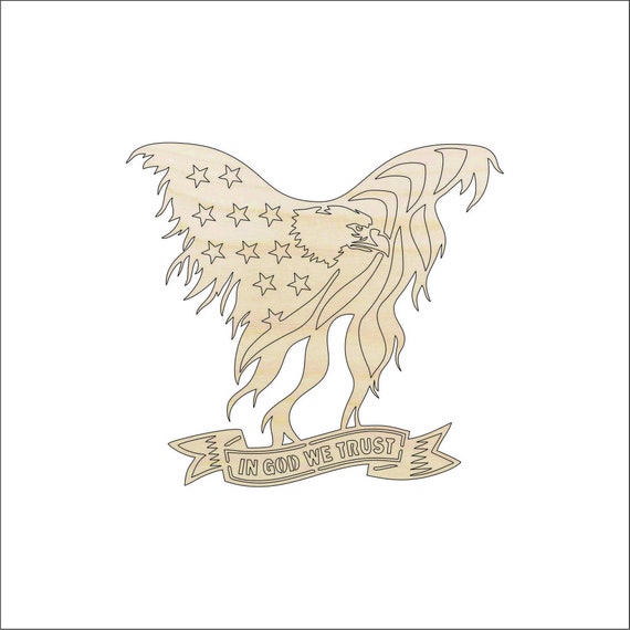 Sign In God We Trust - Laser Cut Out Unfinished Wood Craft Shape USA37 Sign In God We Trust - Laser Cut Out Unfinished Wood Craft Shape USA37