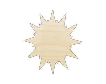 Sun - Laser Cut Out Unfinished Wood Craft Shape SKY91 Sun - Laser Cut Out Unfinished Wood Craft Shape SKY91