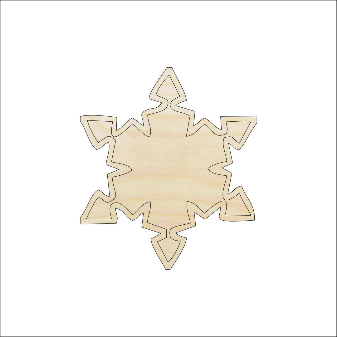 Snowflake - Laser Cut Out Unfinished Wood Craft Shape SNW33 Snowflake - Laser Cut Out Unfinished Wood Craft Shape SNW33