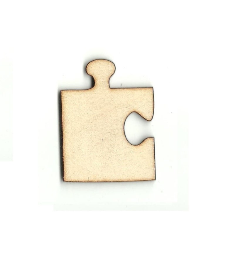 Puzzle Piece Laser Cut Out Unfinished Wood Shape Craft Etsy