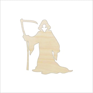 Monster Grim Reaper - Laser Cut Out Unfinished Wood Craft Shape FAL35 Monster Grim Reaper - Laser Cut Out Unfinished Wood Craft Shape FAL35