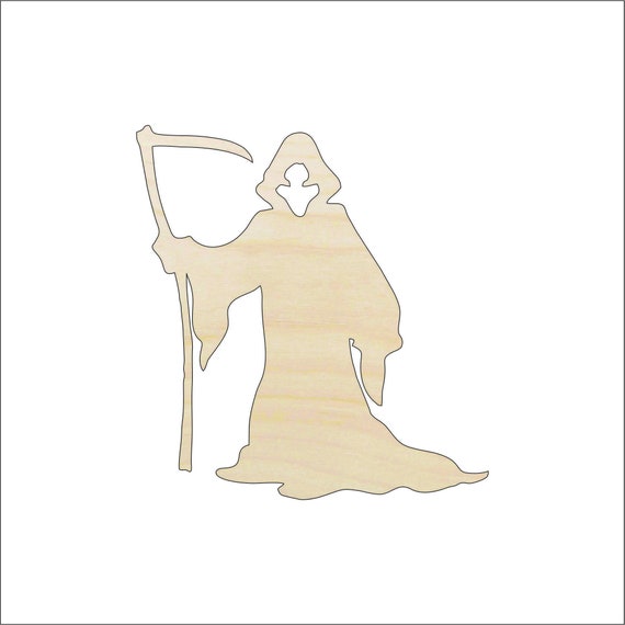 Monster Grim Reaper - Laser Cut Out Unfinished Wood Craft Shape FAL35 Monster Grim Reaper - Laser Cut Out Unfinished Wood Craft Shape FAL35