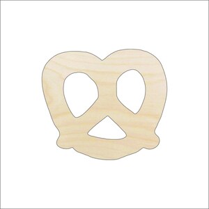 Food Pretzel - Laser Cut Out Unfinished Wood Craft Shape FOD51 Food Pretzel - Laser Cut Out Unfinished Wood Craft Shape FOD51