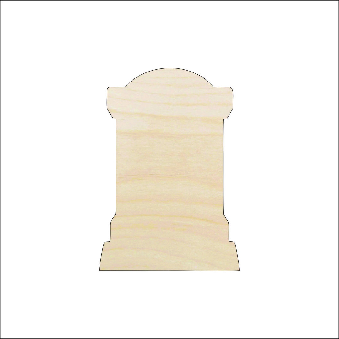 Tombstone - Laser Cut Out Unfinished Wood Craft Shape FAL98 Tombstone - Laser Cut Out Unfinished Wood Craft Shape FAL98