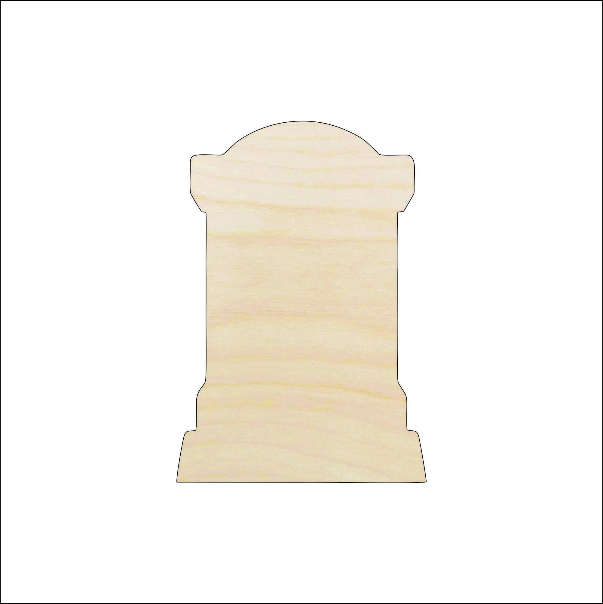 Tombstone - Laser Cut Out Unfinished Wood Craft Shape FAL98 Tombstone - Laser Cut Out Unfinished Wood Craft Shape FAL98