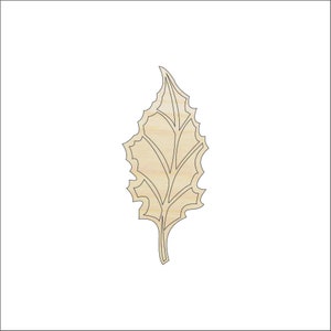 Leaf - Laser Cut Out Unfinished Wood Craft Shape LEF20 Leaf - Laser Cut Out Unfinished Wood Craft Shape LEF20