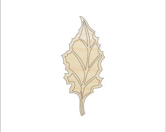 Leaf - Laser Cut Out Unfinished Wood Craft Shape LEF19 Leaf - Laser Cut Out Unfinished Wood Craft Shape LEF19