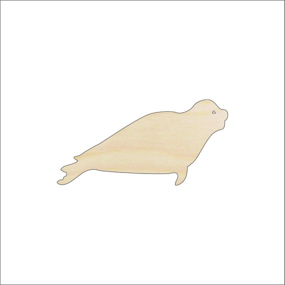 Seal - Laser Cut Out Unfinished Wood Craft Shape ANML66 Seal - Laser Cut Out Unfinished Wood Craft Shape ANML66
