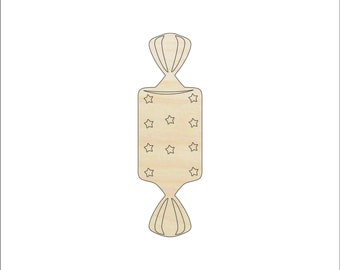 Dessert Candy - Laser Cut Out Unfinished Wood Craft Shape FOD196 Dessert Candy - Laser Cut Out Unfinished Wood Craft Shape FOD196