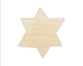 Star - Laser Cut Out Unfinished Wood Craft Shape REL64 Star - Laser Cut Out Unfinished Wood Craft Shape REL64