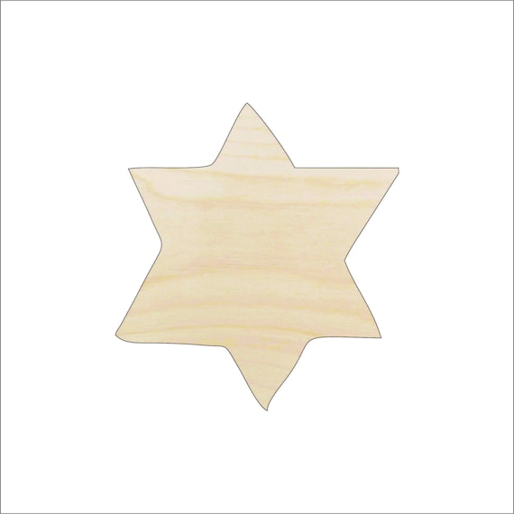 Star - Laser Cut Out Unfinished Wood Craft Shape REL64 Star - Laser Cut Out Unfinished Wood Craft Shape REL64