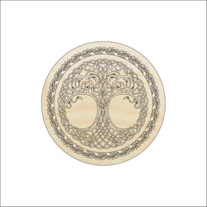 Tree - Laser Cut Out Unfinished Wood Craft Shape TRE28 Tree - Laser Cut Out Unfinished Wood Craft Shape TRE28