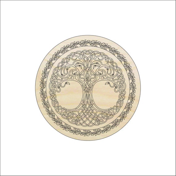 Tree - Laser Cut Out Unfinished Wood Craft Shape TRE28 Tree - Laser Cut Out Unfinished Wood Craft Shape TRE28